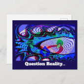 質問の現実（言葉を変える可能性がある） ポストカード (正面/裏面)