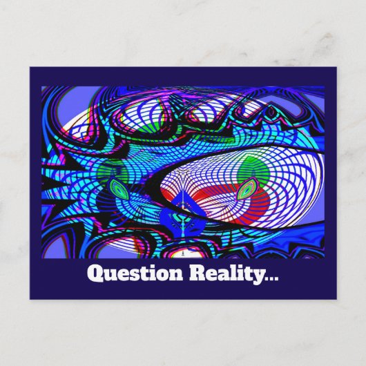 質問の現実（言葉を変える可能性がある） ポストカード (正面)