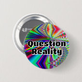 質問の現実(言葉を変える可能性がある) 缶バッジ (正面&裏面)