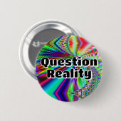 質問の現実（言葉を変える可能性がある） 缶バッジ (正面&裏面)