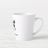 質問はひげをたくわえて カフェラテマグ (右)