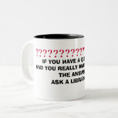 質問もしがあるとあなたが読む… カスタマイズ - ツートーンマグカップ (正面左)