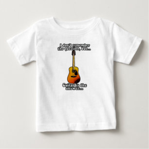 質問を覚えてない。ギターおもしろい引用文 ベビーTシャツ