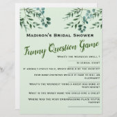 質問ゲおもしろいームブライダルシャワー (正面/裏面)