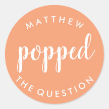 質問ステッカーピーチをポップ