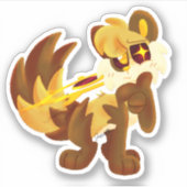 質問ブンブンいう音 シール (正面)