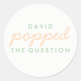 質問ポップコーンウェルカムバッグシール ラウンドシール