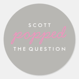 質問ポップコーンウェルカムバッグシール ラウンドシール