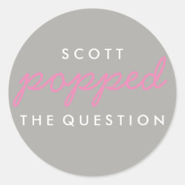 質問ポップコーンウェルカムバッグシール ラウンドシール