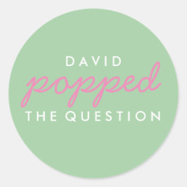 質問ポップコーンウェルカムバッグシール ラウンドシール