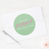 質問ポップコーンウェルカムバッグシール ラウンドシール (封筒)