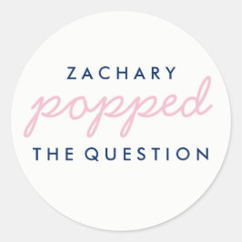 質問ポップコーンウェルカムバッグシール ラウンドシール