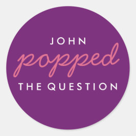 質問ポップコーンウェルカムバッグシール ラウンドシール