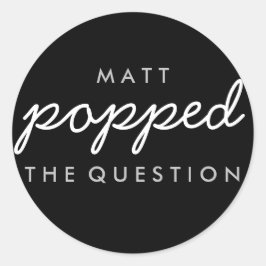 質問ポップコーンウェルカムバッグシール ラウンドシール