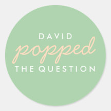 質問ポップコーンウェルカムバッグシール