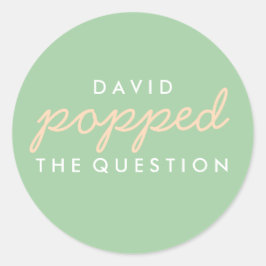 質問ポップコーンウェルカムバッグシール ラウンドシール