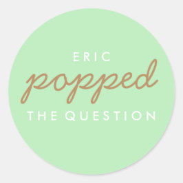 質問ポップコーンウェルカムバッグシール ラウンドシール