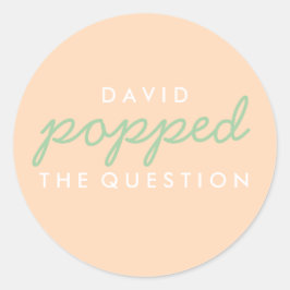 質問ポップコーンウェルカムバッグシール ラウンドシール