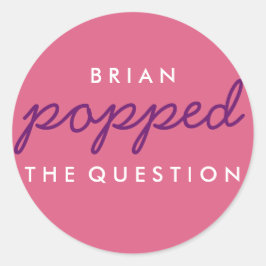 質問ポップコーンウェルカムバッグシール ラウンドシール