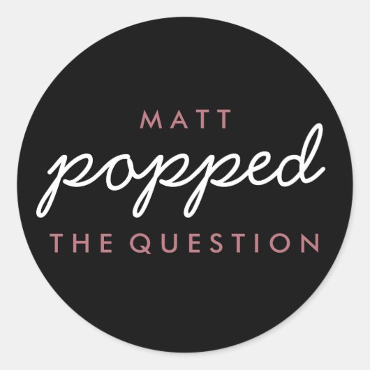 質問ポップコーン結婚のバラ金ゴールド ラウンドシール (正面)