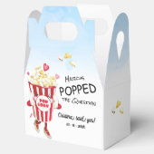 質問ポップ・アートのポップコーン婚約 フェイバーボックス (オープン)