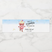 質問ポップ・アートのポップコーン婚約 ペットボトルラベル (シングルラベル)