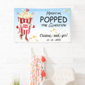 質問ポップ・アートのポップコーン婚約 横断幕 (インサイチュ)