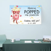 質問ポップ・アートのポップコーン婚約 横断幕 (トレードショー)