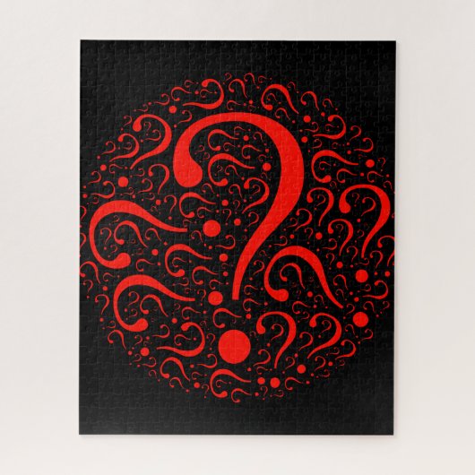 質問ポップ・アートの婚約ジグソーパズル ジグソーパズル (縦)