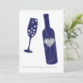 質問婚約パーティの招待状海軍をぽんと鳴らして下さい 招待状 (スタンド正面)