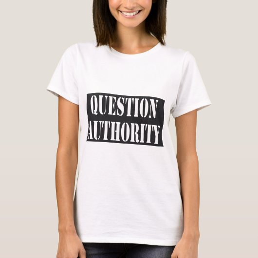 質問権限のワイシャツ Tシャツ (正面)