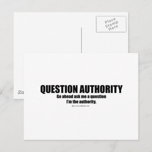 質問権限 ポストカード (正面/裏面)