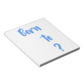 "質問生まれ"メモ帳 ノートパッド (アングル)