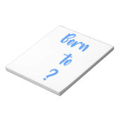 "質問生まれ"メモ帳 ノートパッド (回転)