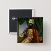 質問者Khan、ペルシャの大使のポートレート 缶バッジ (正面&裏面)