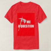 質問2赤 Tシャツ (デザイン正面)