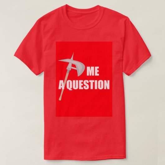 質問2赤 Tシャツ (デザイン正面)