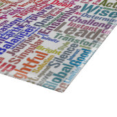 質問Inprendre Nuage MotssTexteモチーフのメッセージ カッティングボード (角)