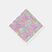 質問Inprendre Nuage MotssTexteモチーフのメッセージ スタンダードカクテルナプキン (角)