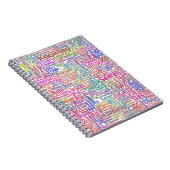 質問Inprendre Nuage MotssTexteモチーフのメッセージ ノートブック (右側)