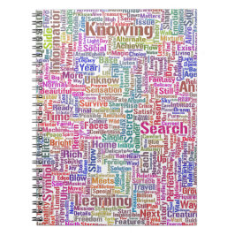 質問Inprendre Nuage MotssTexteモチーフのメッセージ ノートブック