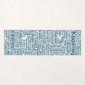 質問Inprendre Nuage MotssTexteモチーフのメッセージ ヨガマット (正面(横))
