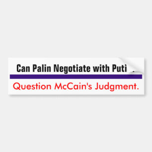 質問McCainの判断#2 バンパーステッカー