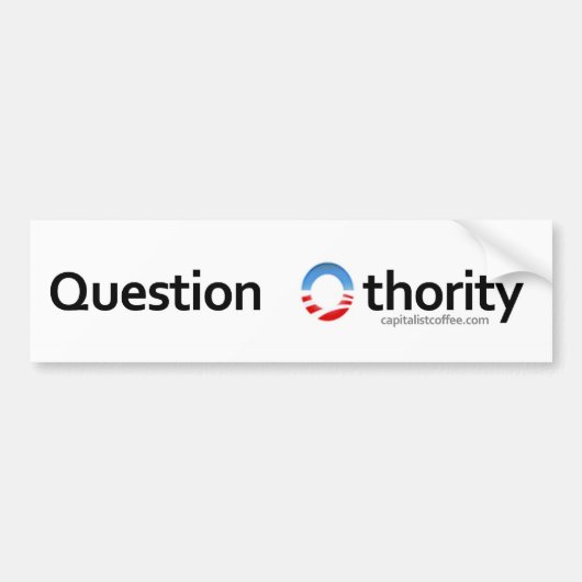 質問Othority バンパーステッカー (正面)