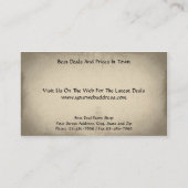 質屋の名刺 名刺 (裏面)