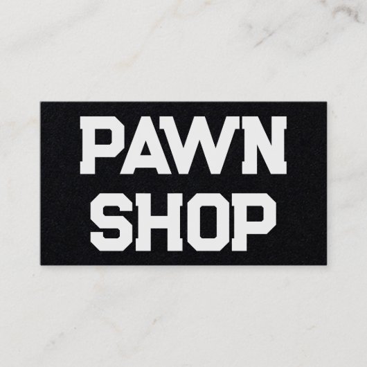 質屋質屋 名刺 (正面)