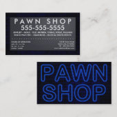 質屋: 電気印 名刺 (正面/裏面)