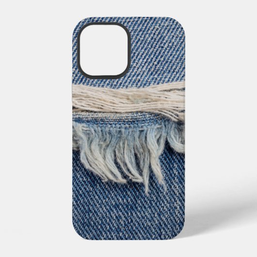 質感がジーンズの背景を裂いた。 iPhoneケース (裏面)