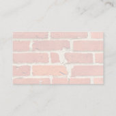 質感と亀裂のある赤レンガの壁 名刺 (裏面)