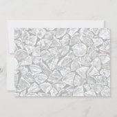 質感のあるウッドパイルリハーサルディナー 招待状 (裏面)